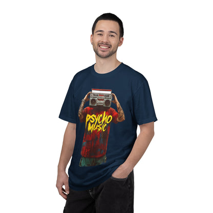 Psycho Music Boombox Tee — Retro Hip Hop Streetwear | Root to Peak